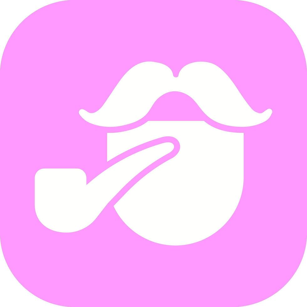 Pirate with Smoking Pipe Vector Icon