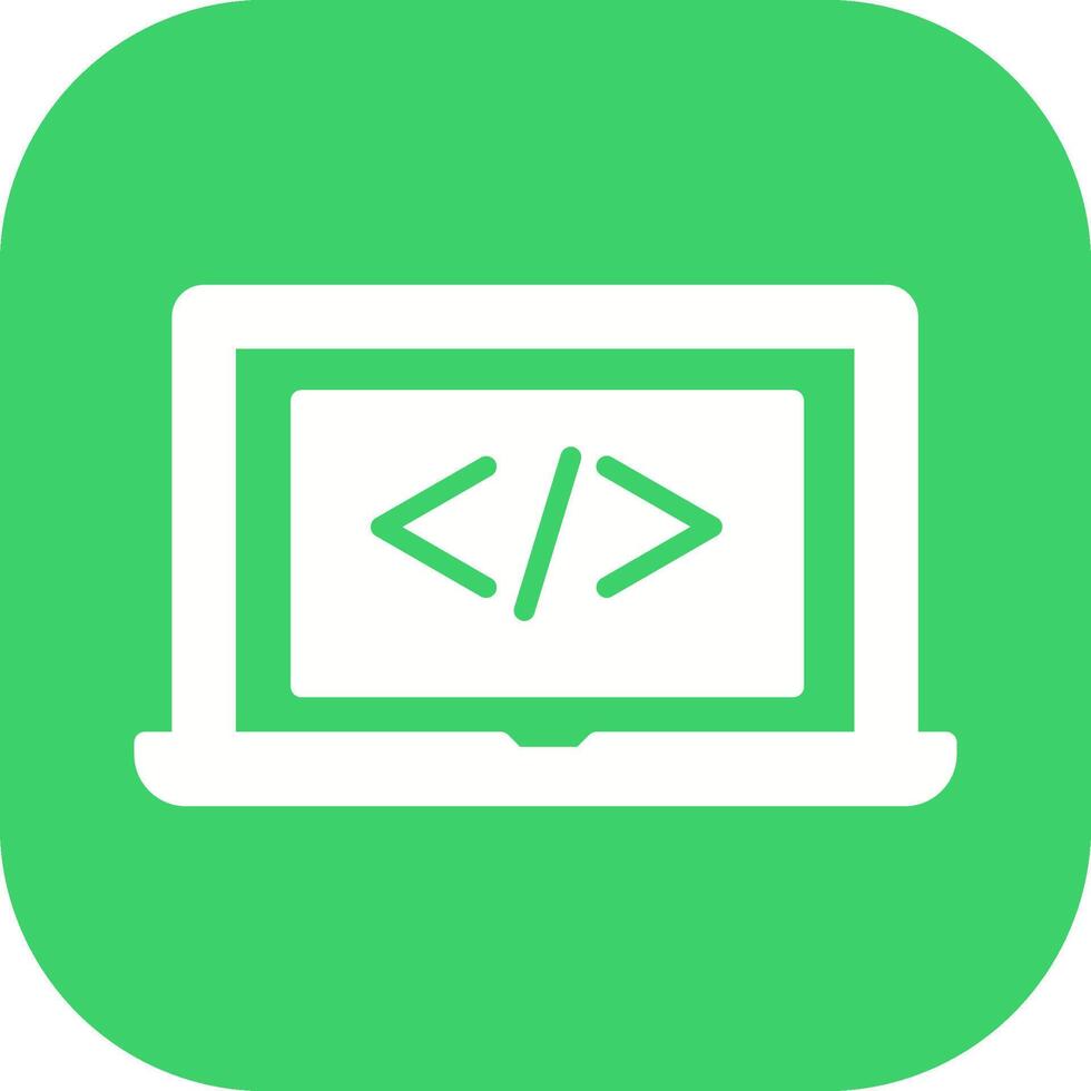 Coding Computer Vector Icon