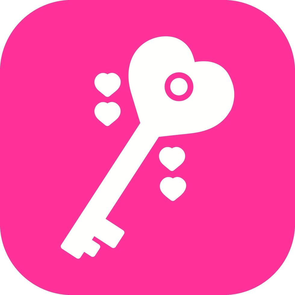 Love Key Vector Icon