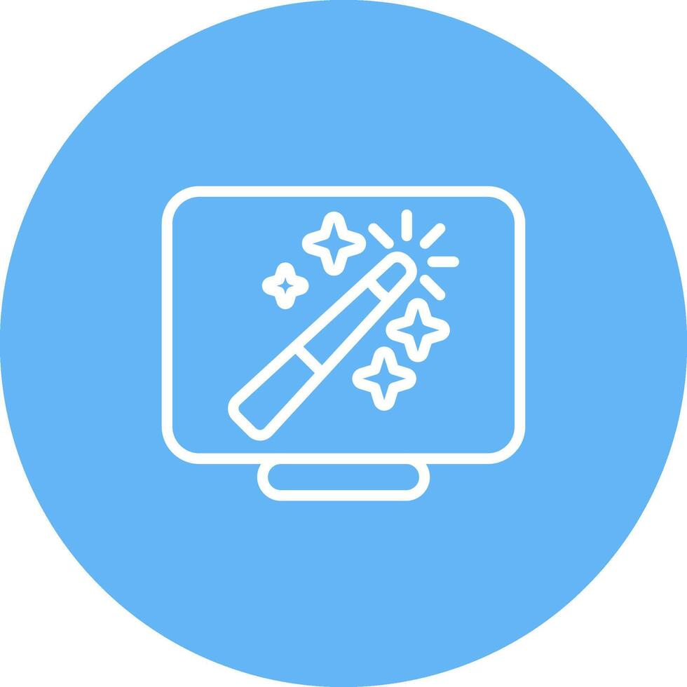 Desktop Computer Vector Icon