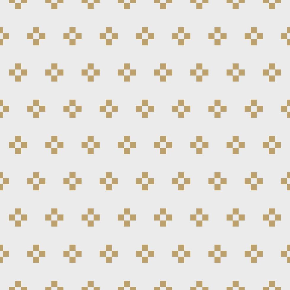 Gold pattern on ivory background seamless vector