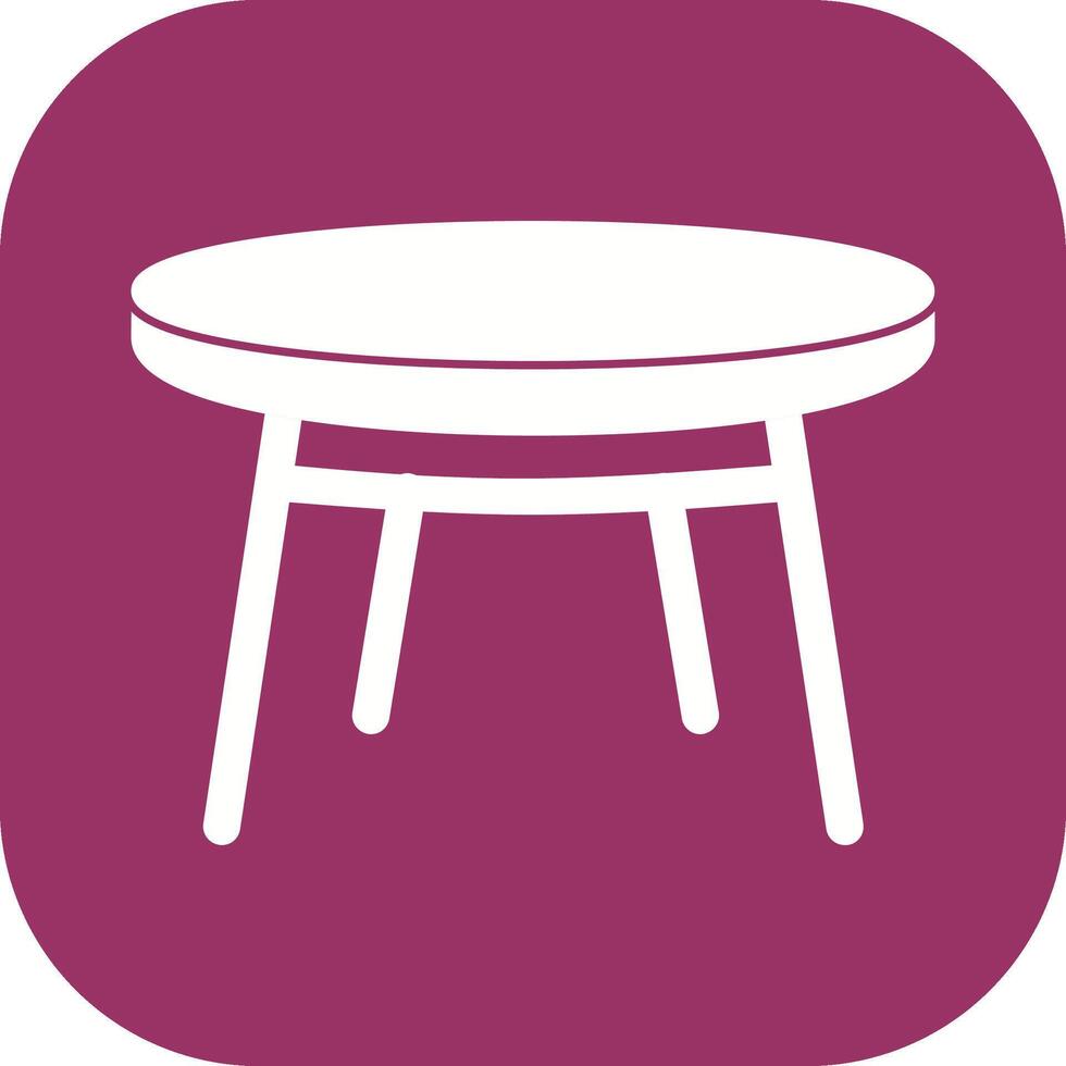 Small Table Vector Icon
