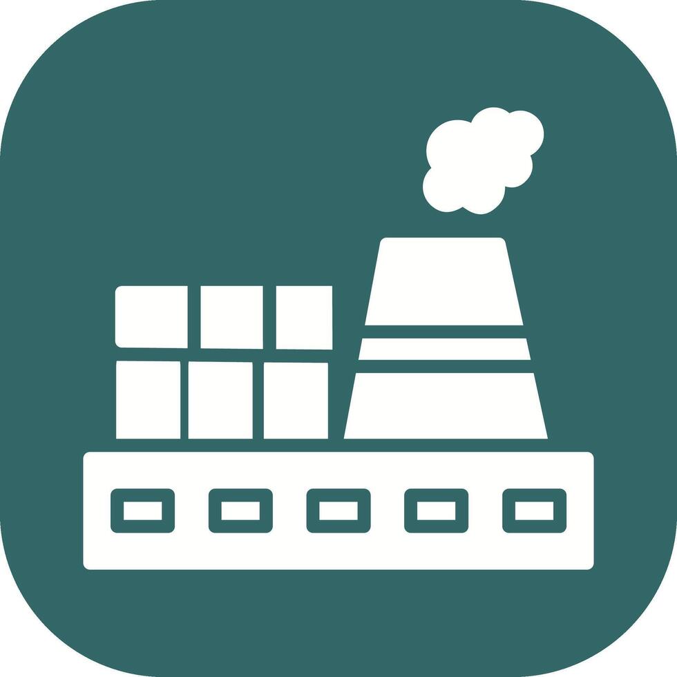 Nuclear Plant Vector Icon