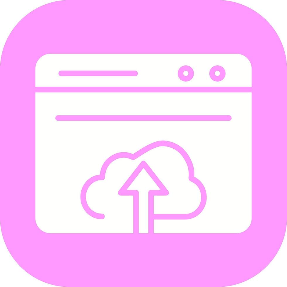 Upload Web Vector Icon