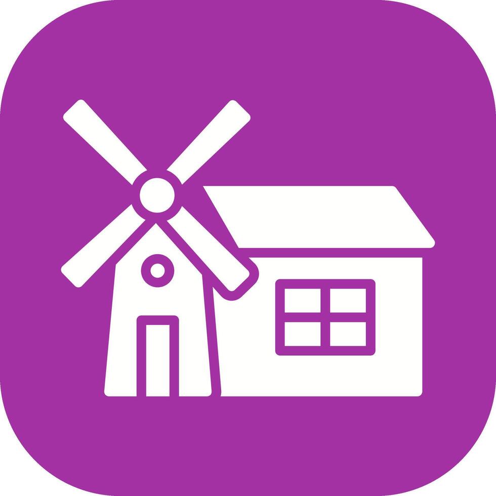 Windmill Vector Icon