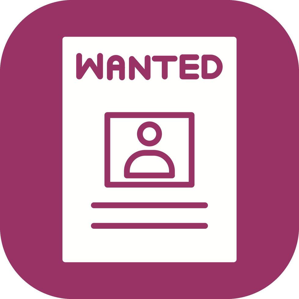 Wanted Poster Vector Icon