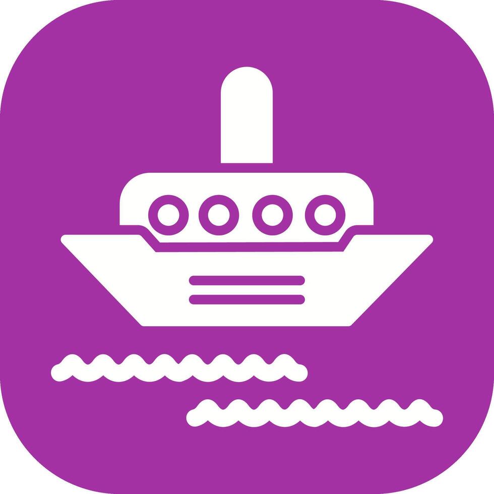 Steamship Vector Icon