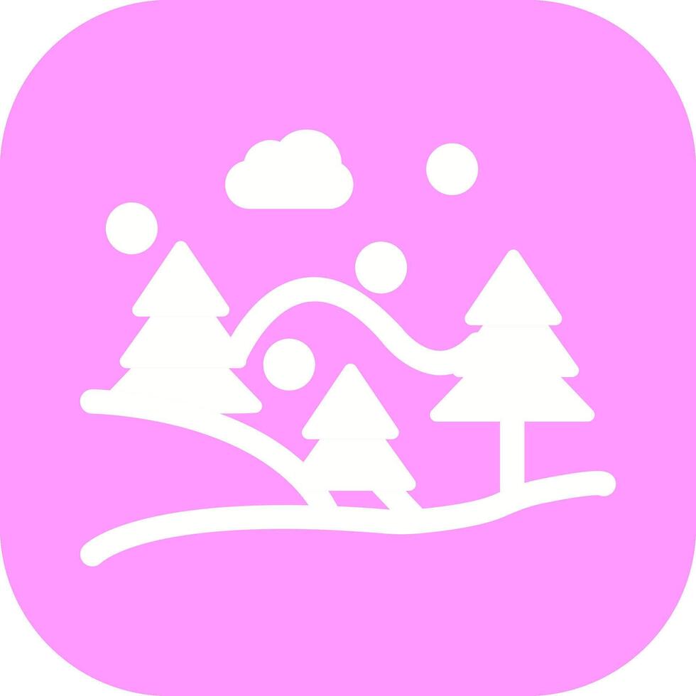 Snow Fall Vector Icon