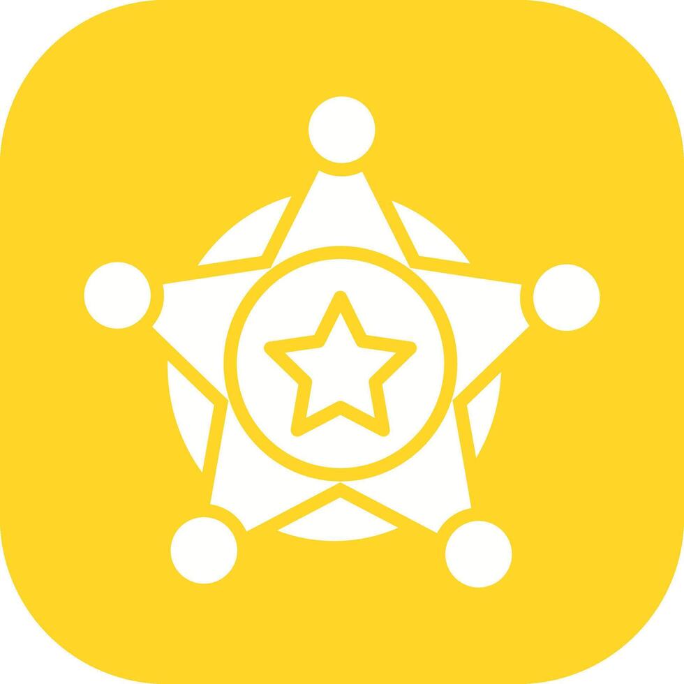 Sheriff Badge Vector Icon