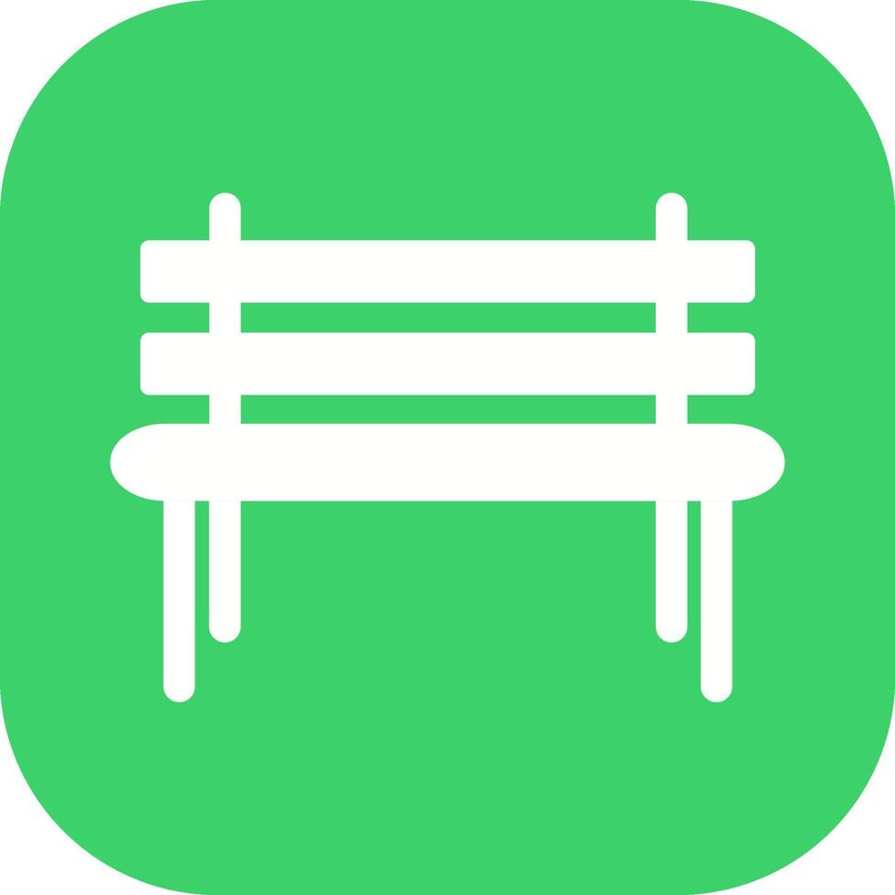 Garden Bench Vector Icon