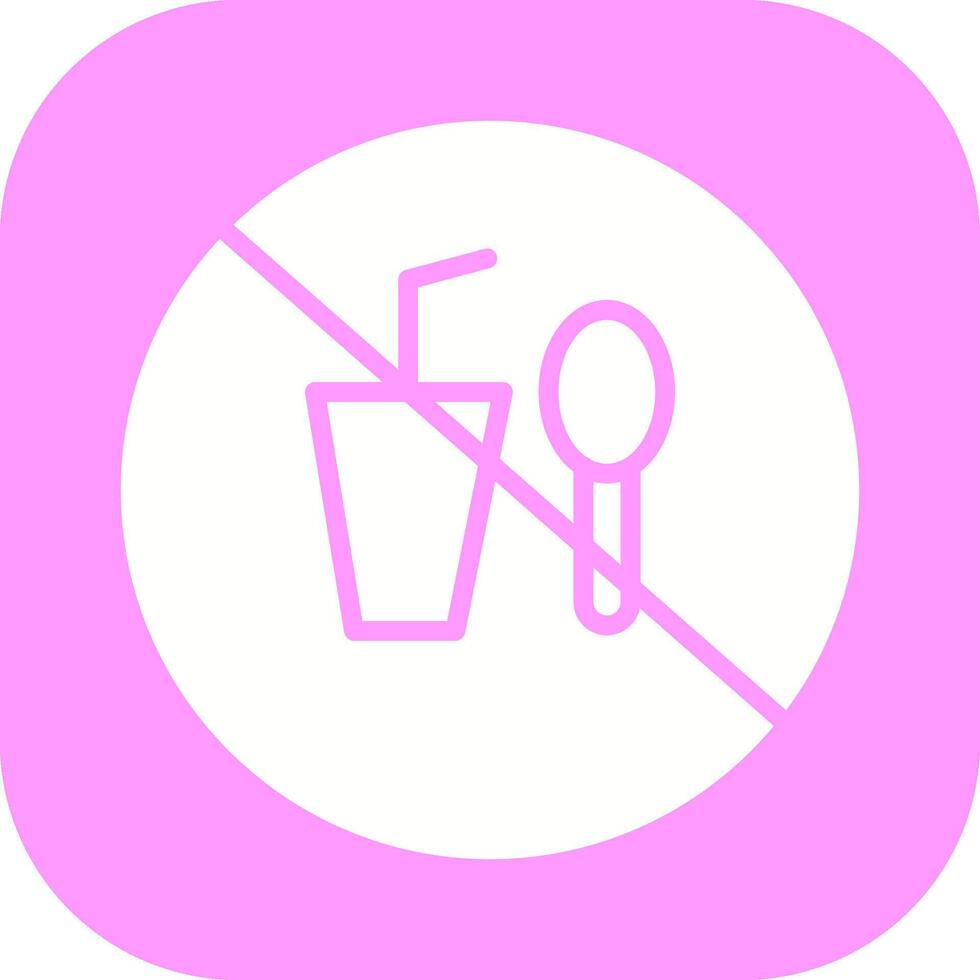 No Food or Drinks Vector Icon