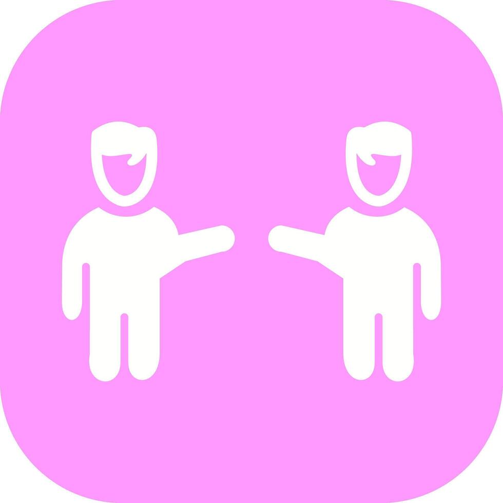 Waving to People I Vector Icon