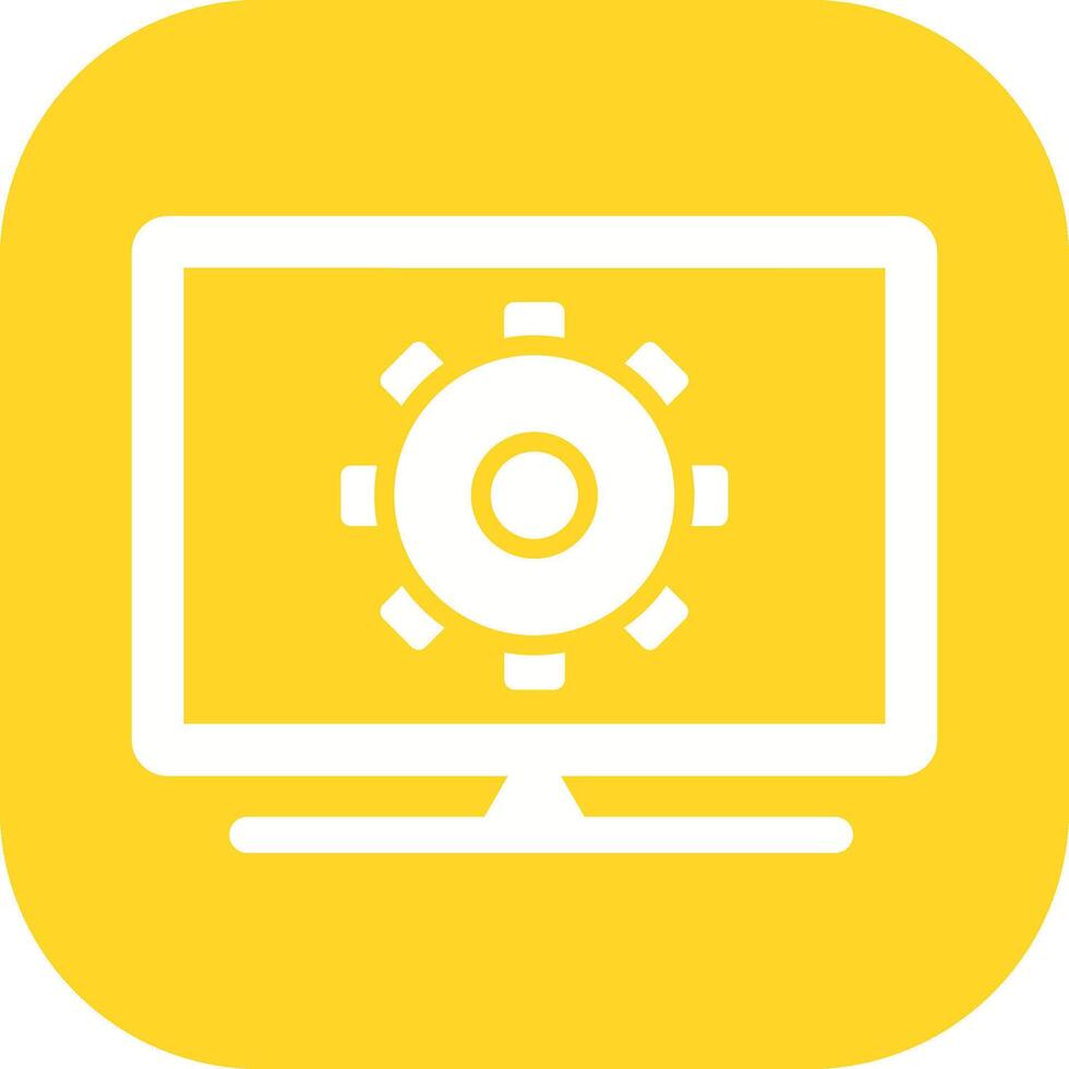 Computer Settings Vector Icon
