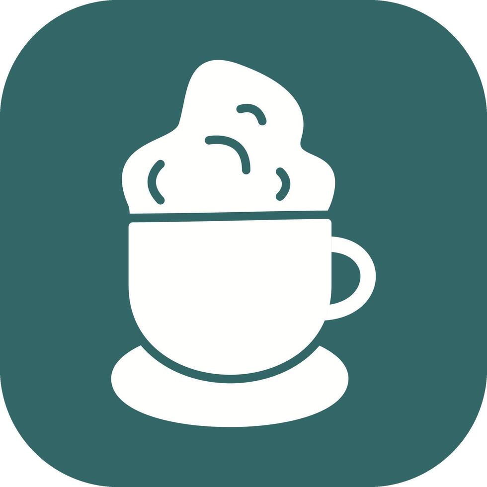 icono de vector de café cremoso