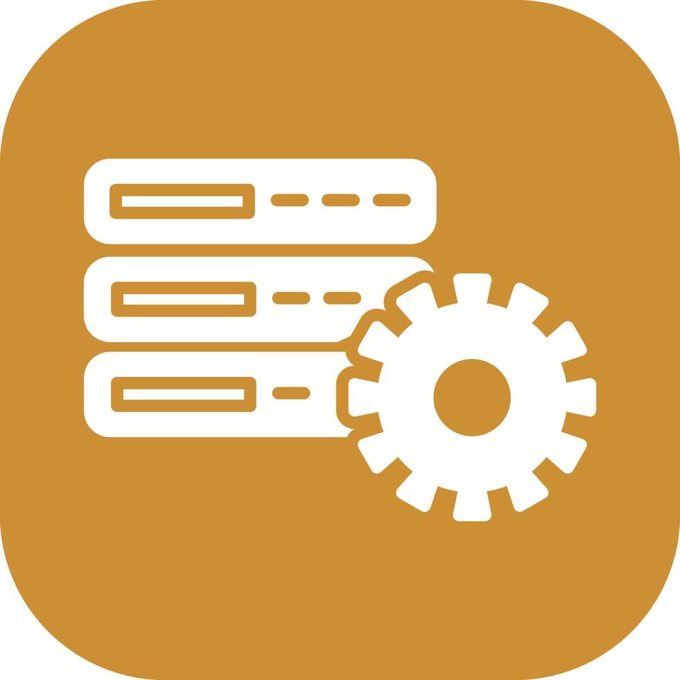 Database Setting Vector Icon