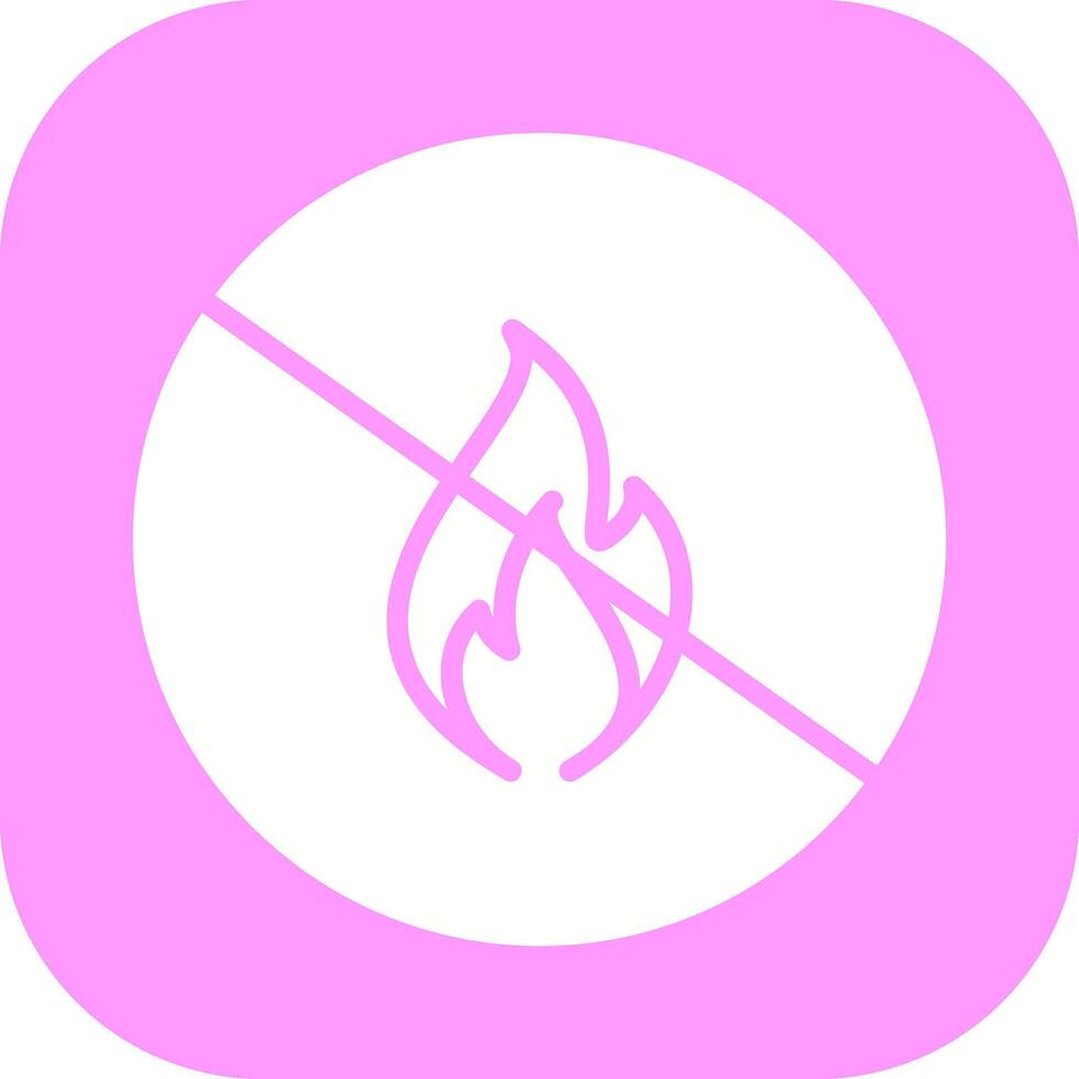 Danger of Flame Vector Icon