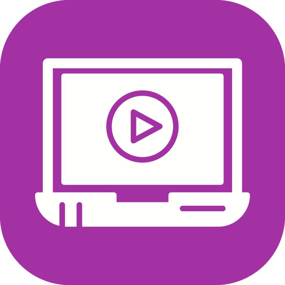 Video Screening Vector Icon