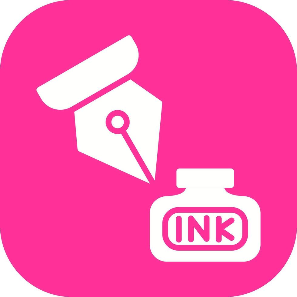 Ink and Pen Vector Icon