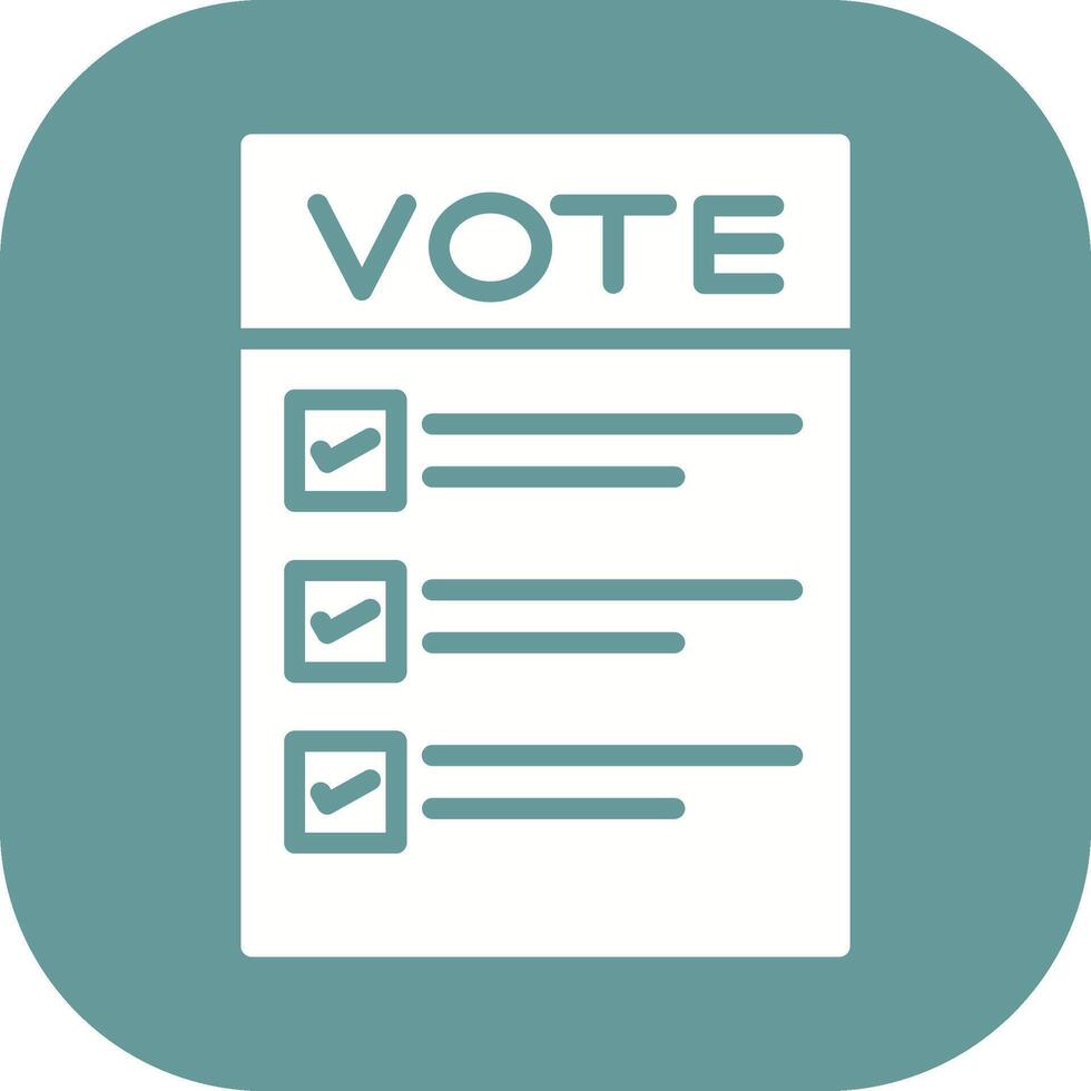 Ballot Paper Vector Icon