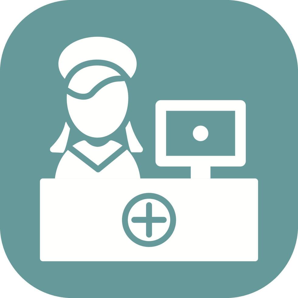 Hospital Reception Vector Icon