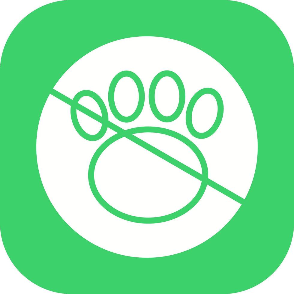 No Pets Vector Icon