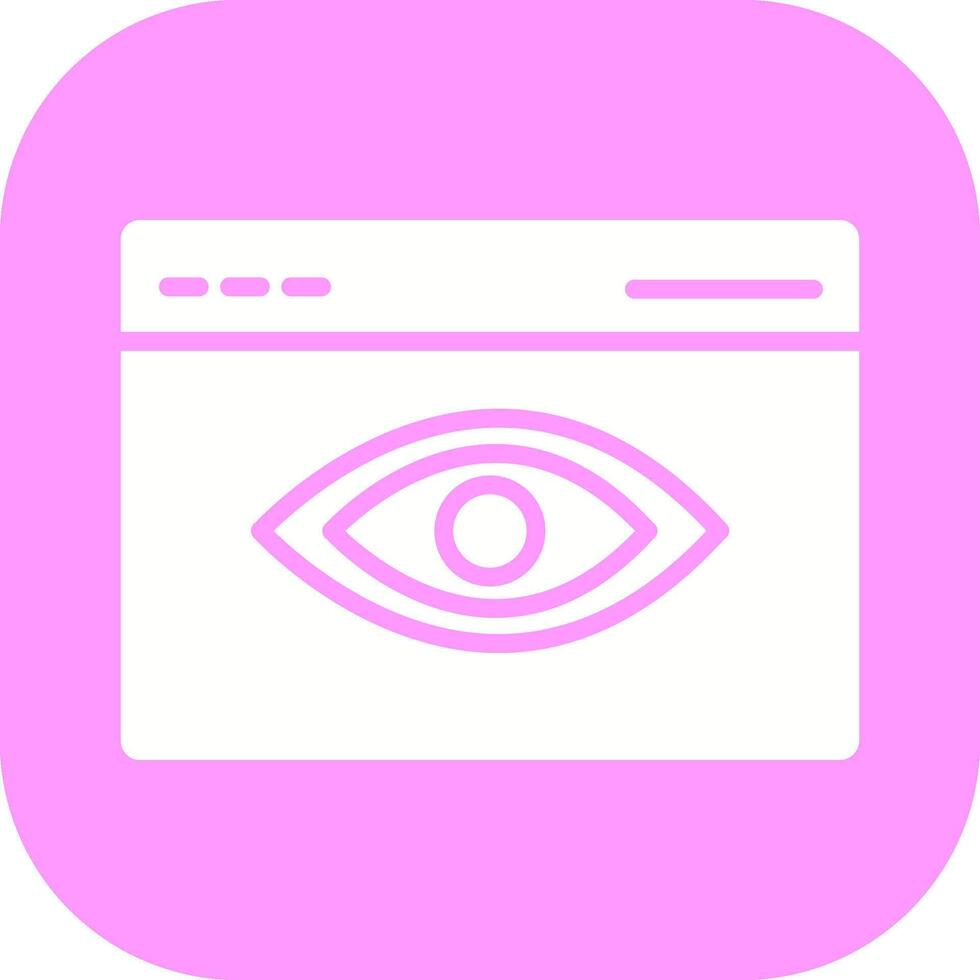 Web Visibility Vector Icon