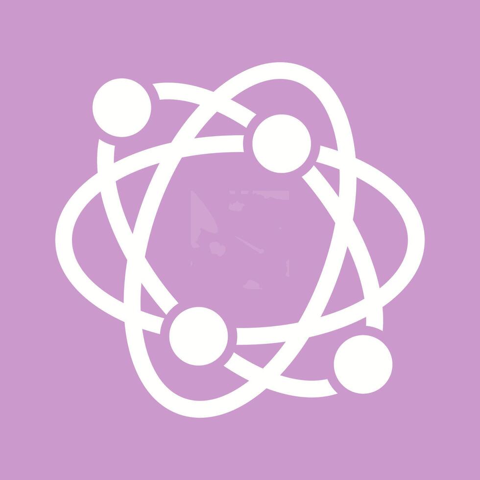 Atomic Structure Vector Icon