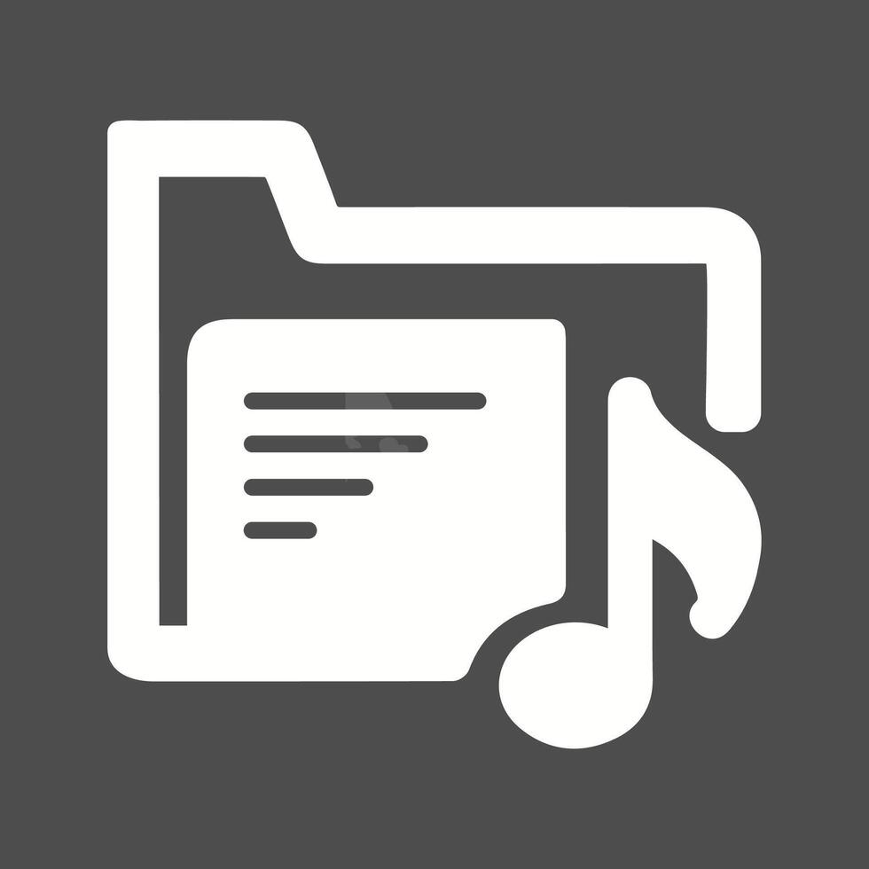 Music Folder Vector Icon