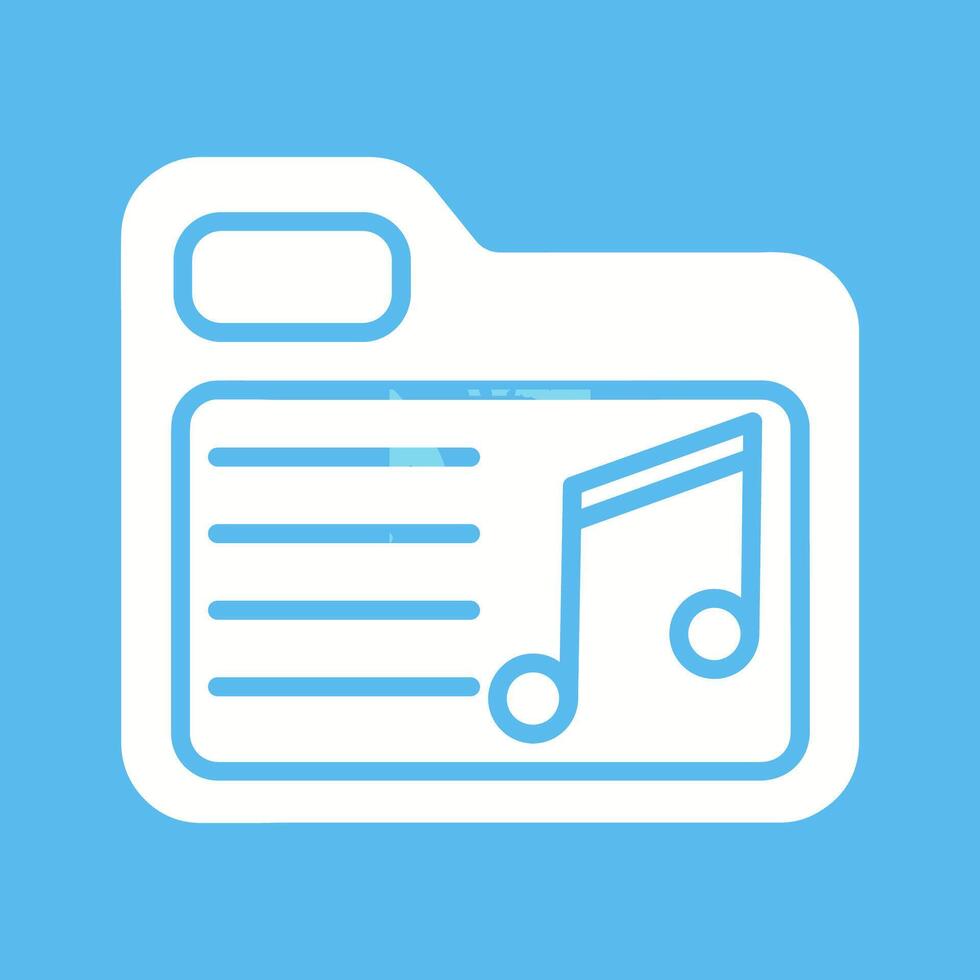 Music Folder Vector Icon