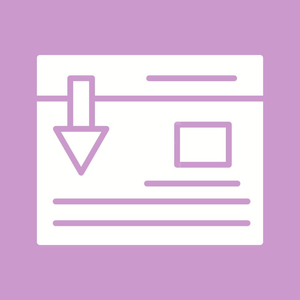 Landing Page Vector Icon