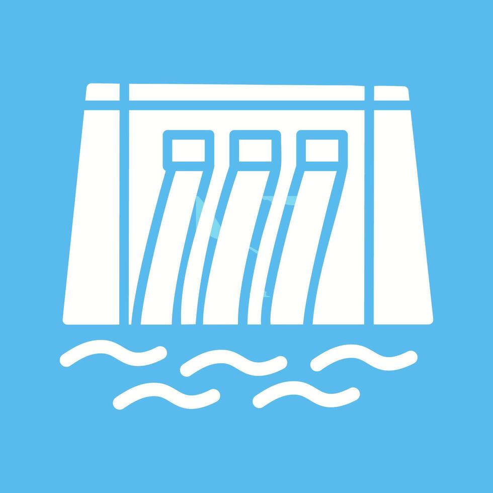 Water Dam Vector Icon