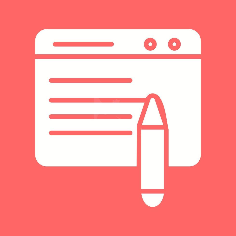 Webpage Edit Vector Icon