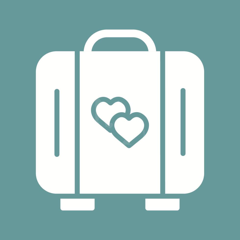 Lover Suitcase Vector Icon