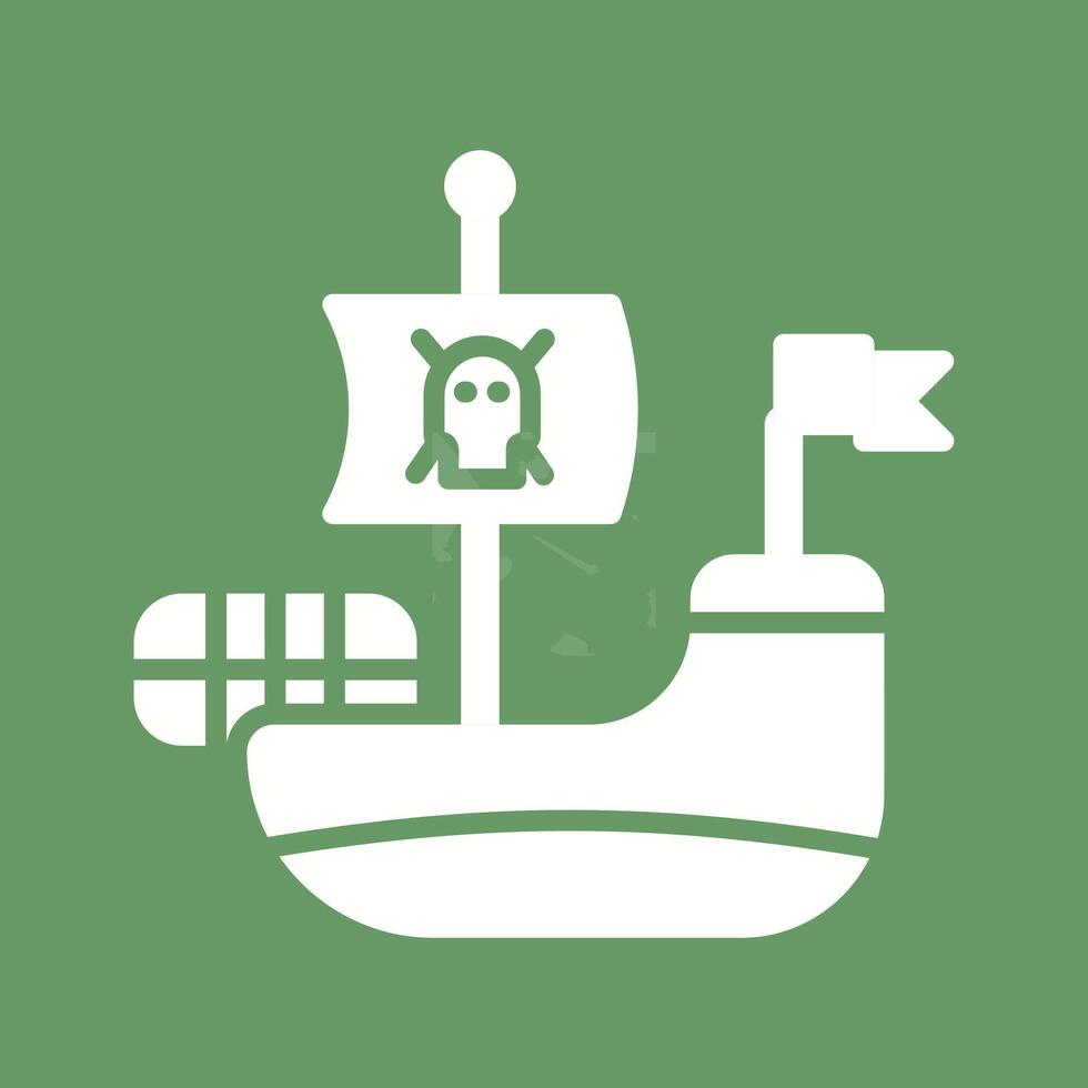 Pirate Ship Vector Icon