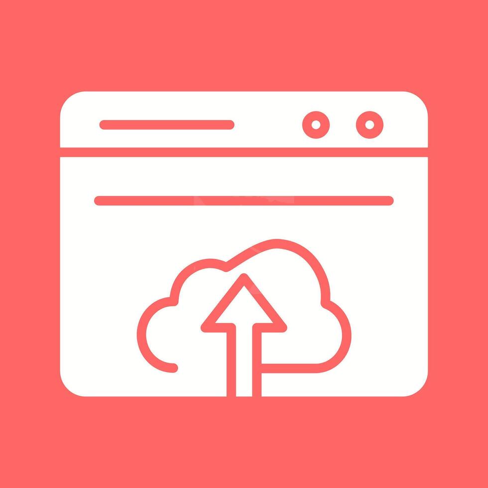 Upload Web Vector Icon