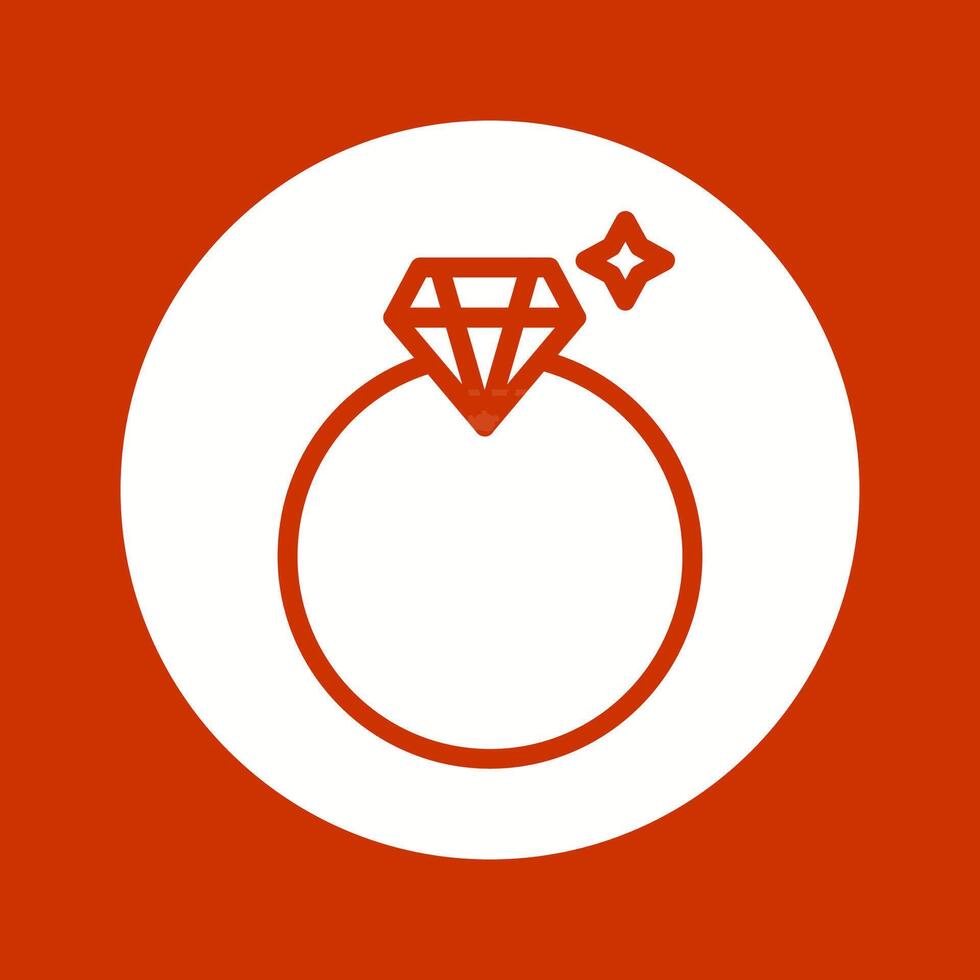 icono de vector de anillo