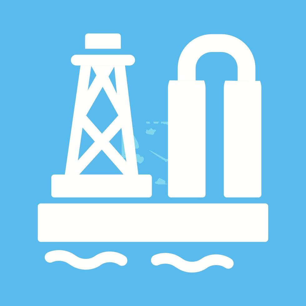 Oil Platform Vector Icon