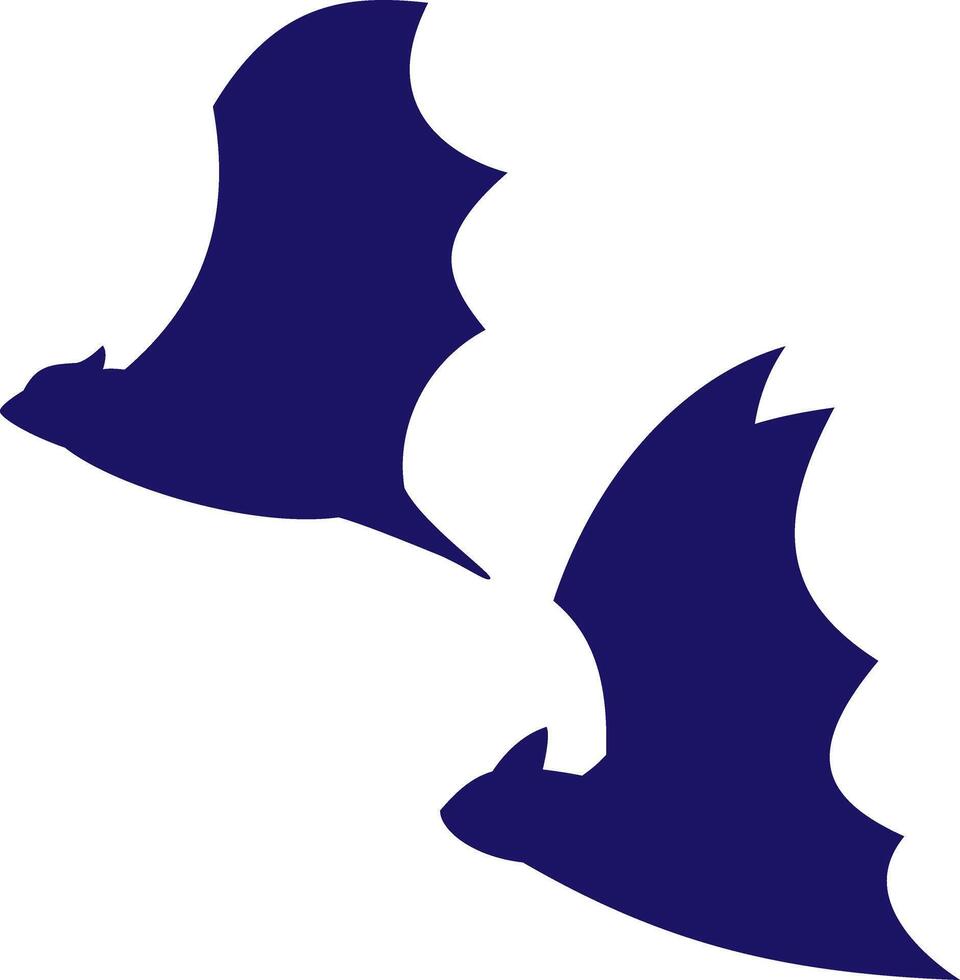 Bats icons set silhouette black vector