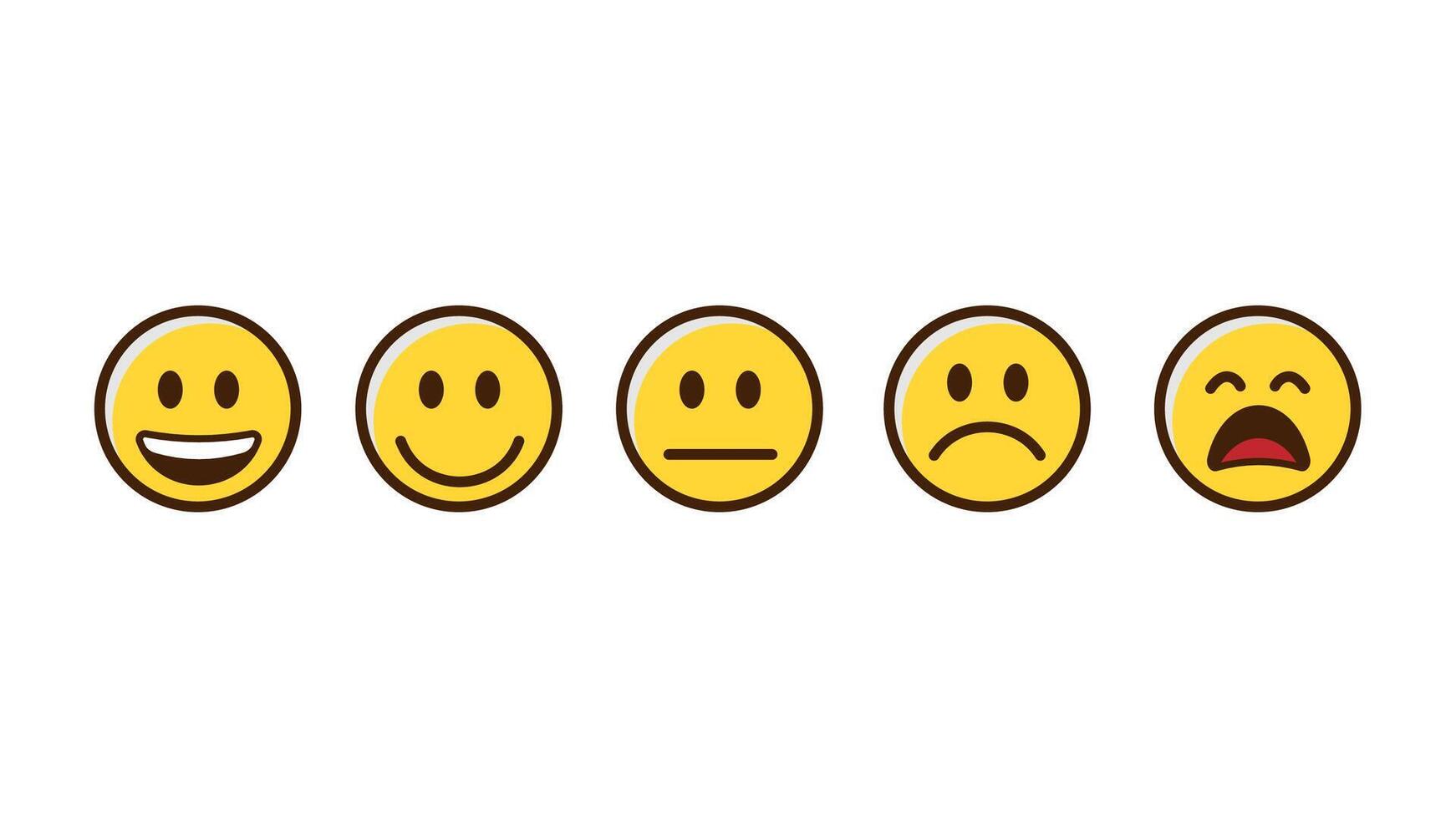 Scale of customer satisfaction vector