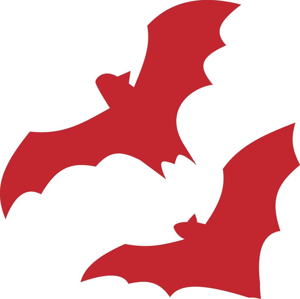 Bats icons set silhouette black vector