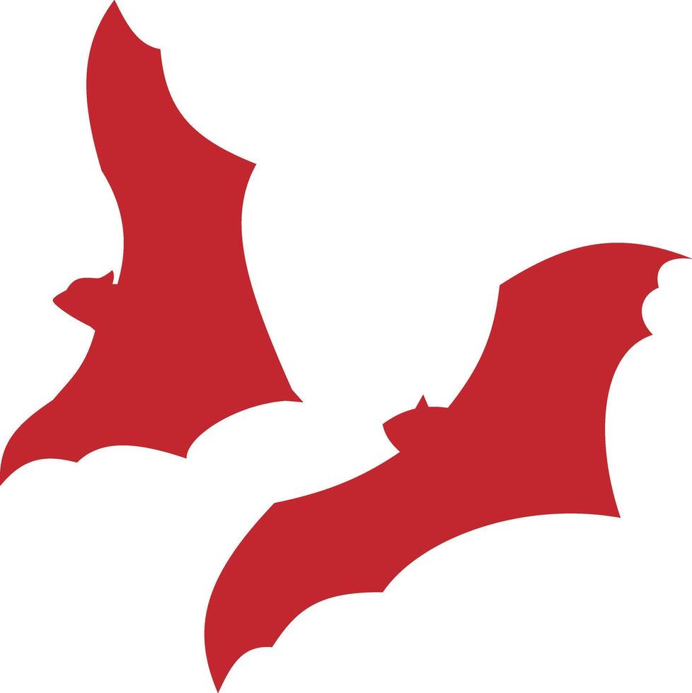 Bats icons set silhouette black vector