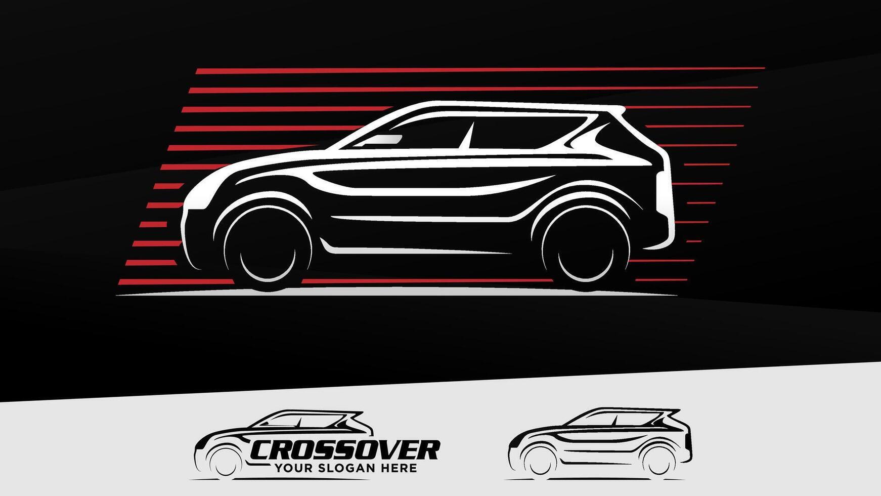 Automotive repair and service crossover SUV car service logo templates. Rental Car Logo Template Vector. vector