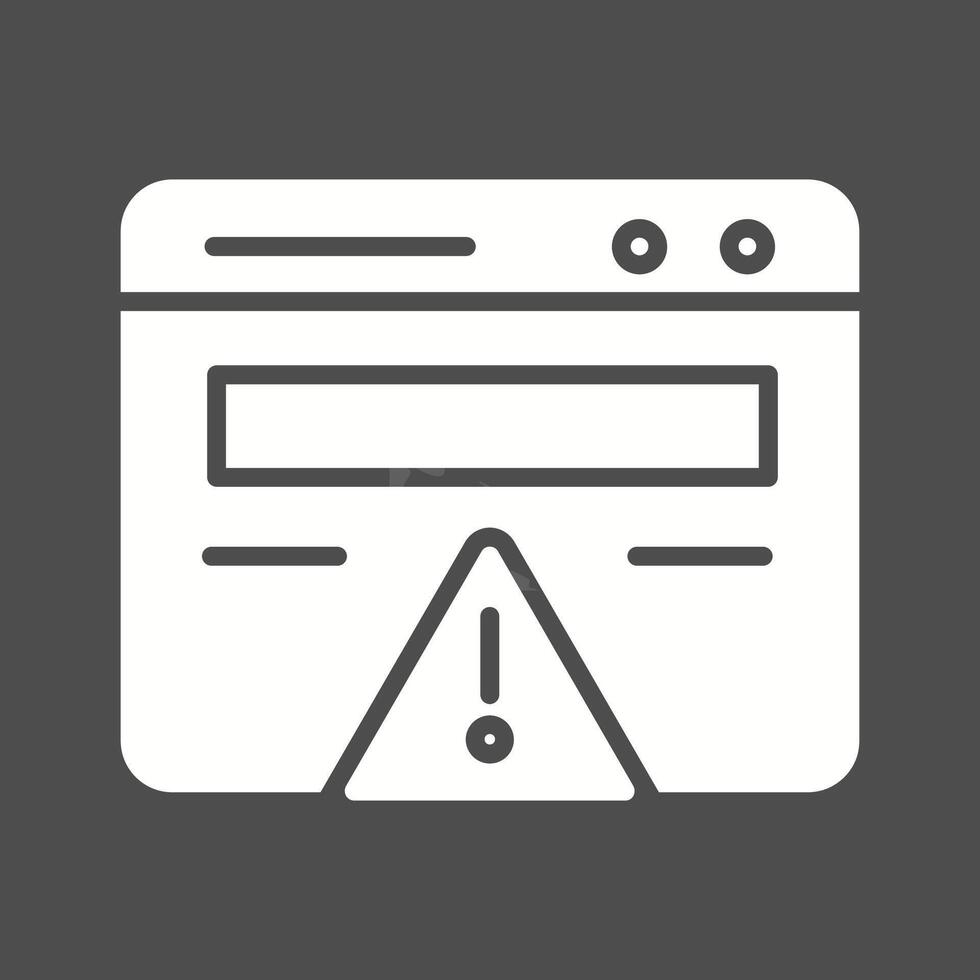Web Error Vector Icon