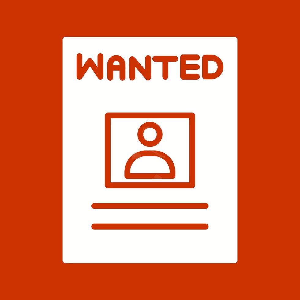 Wanted Poster Vector Icon