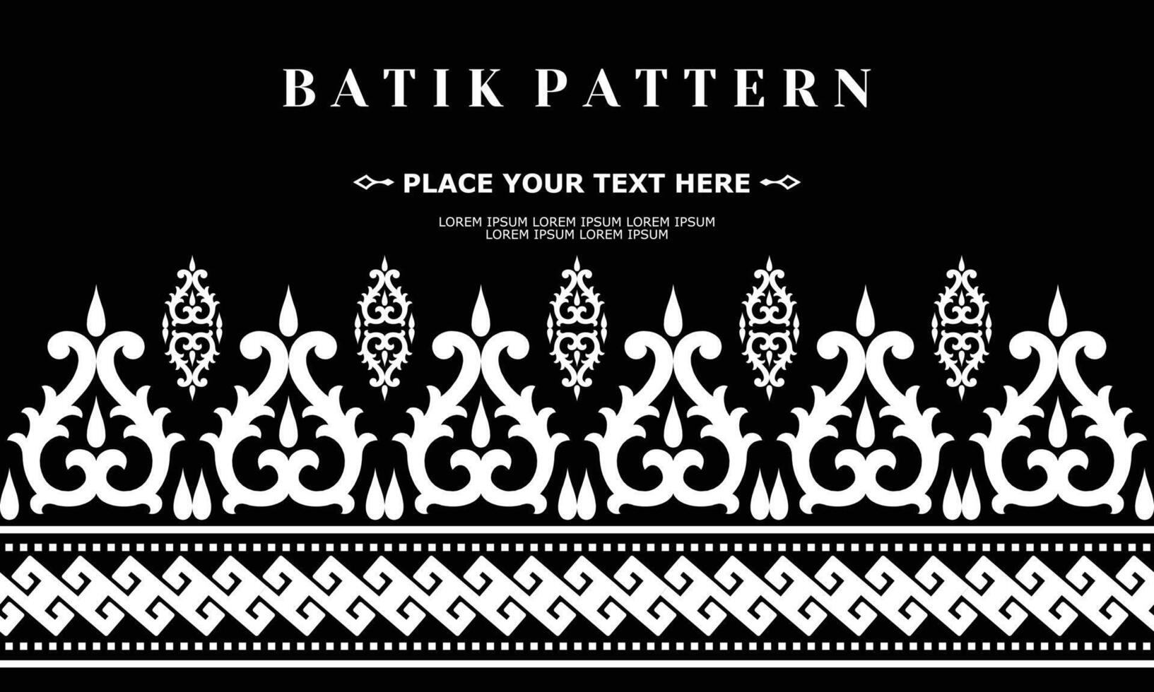 vector lujo y elegante tradicional batik ornamento modelo