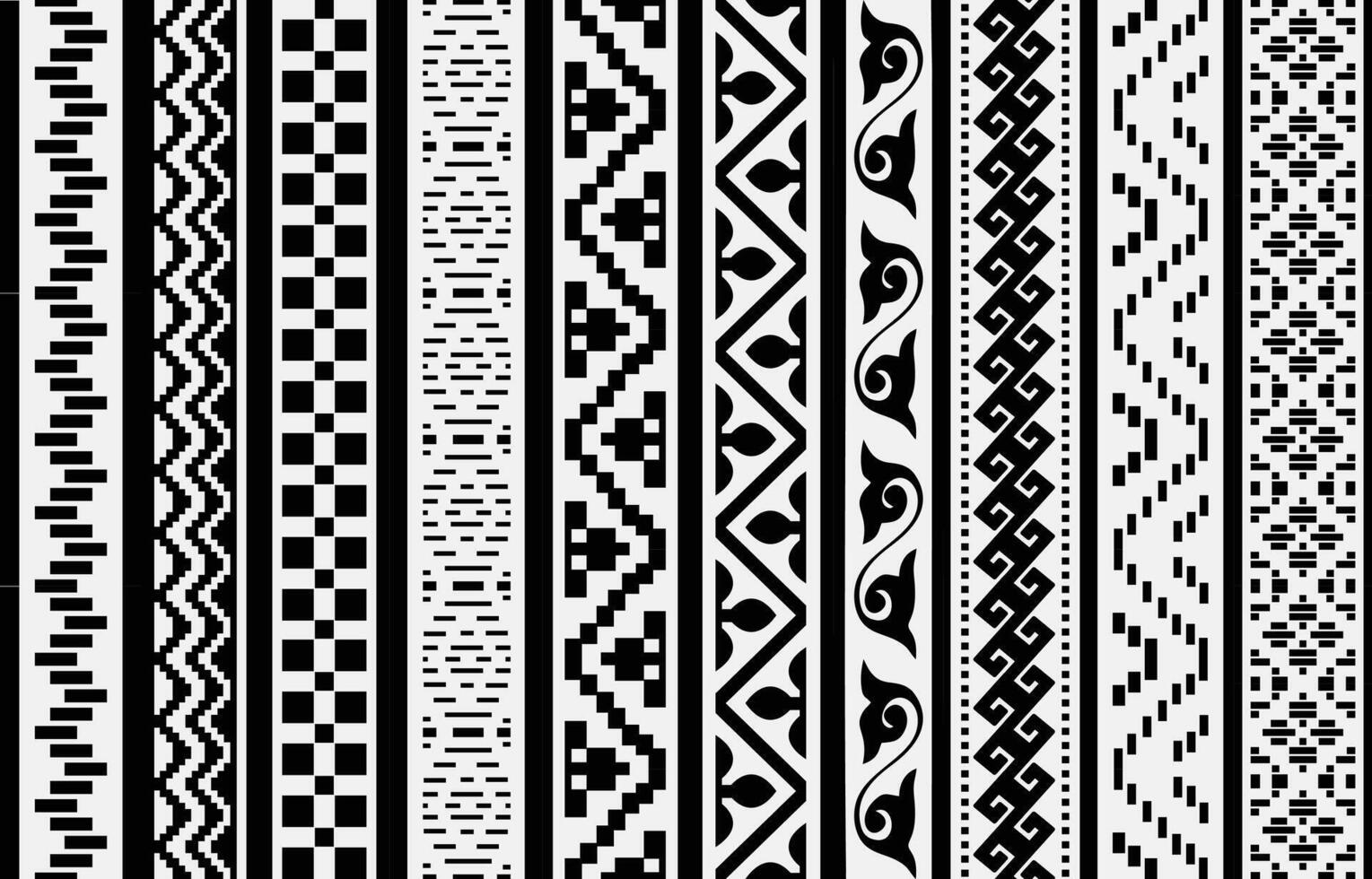 Seamless traditional tribal batik pattern vector