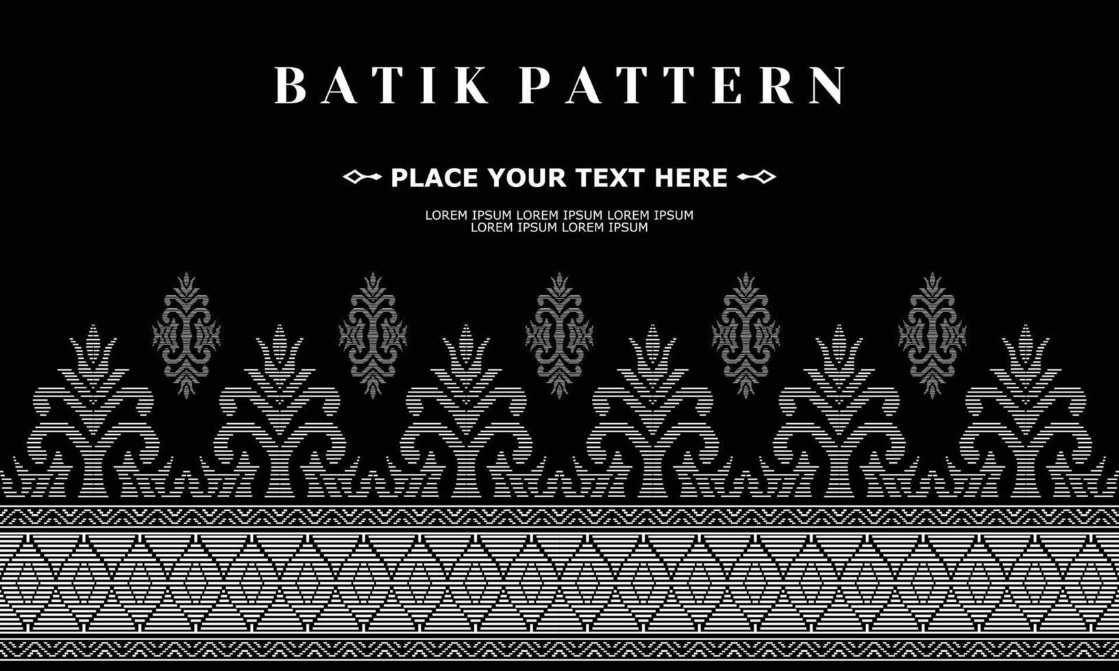 vector luxury and elegant traditional batik ornament pattern