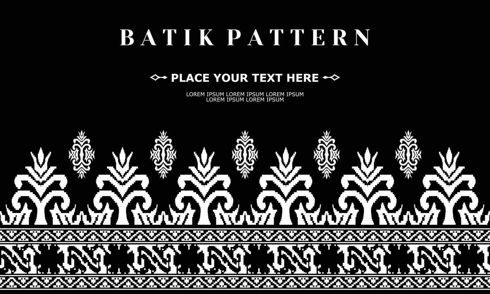 vector luxury and elegant traditional batik ornament pattern