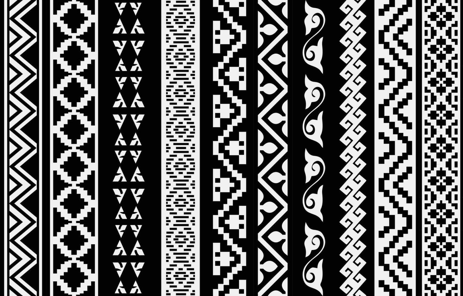 Seamless traditional tribal batik pattern vector