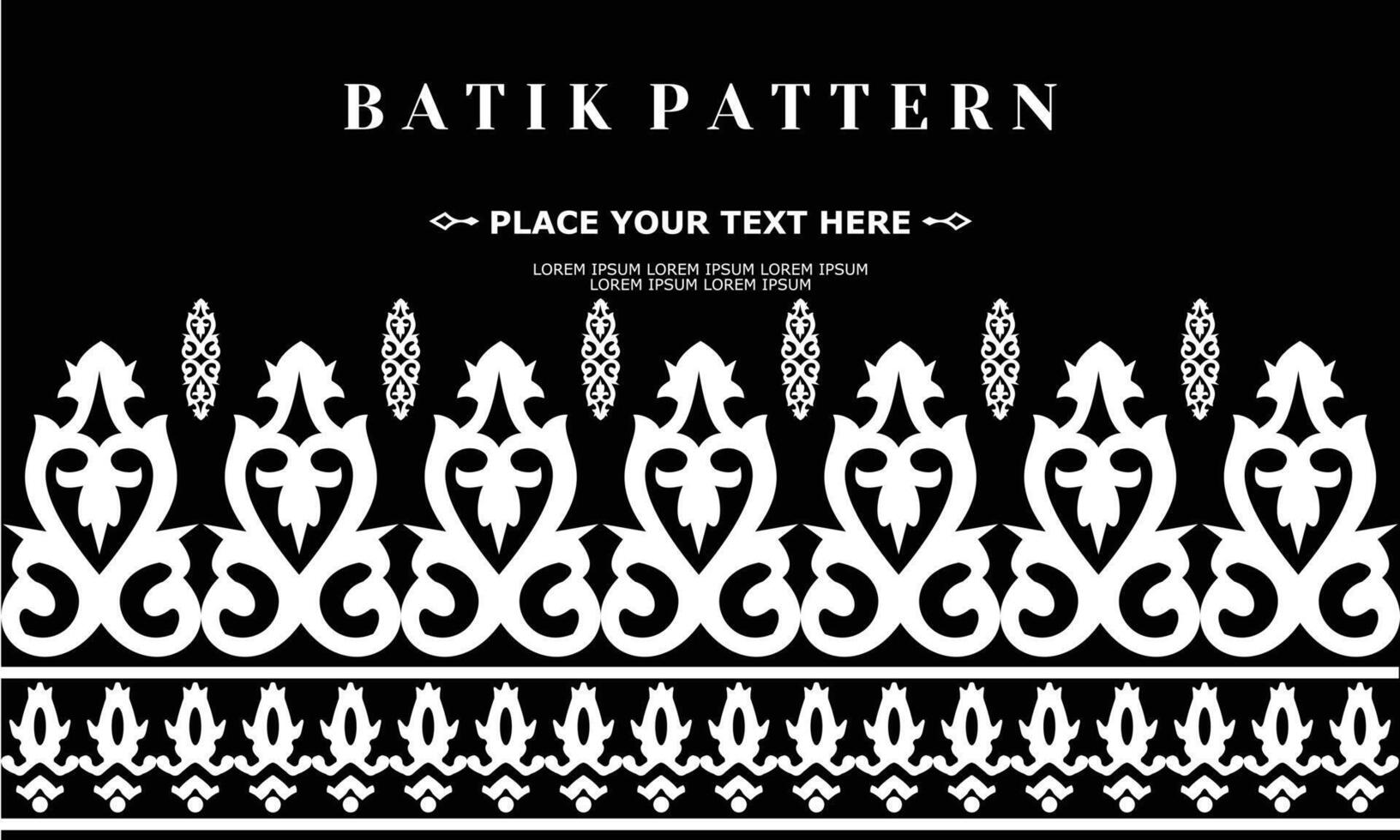 vector luxury and elegant traditional batik ornament pattern